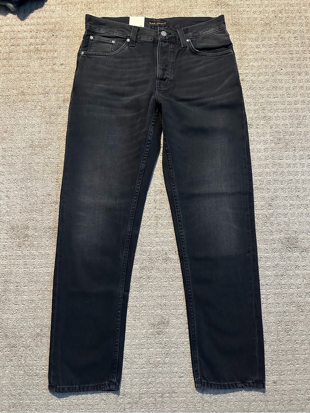 NEW with tags Nudie Jeans Steady Eddie II Jeans Black Change Wash size 31x30 31